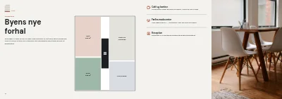 Side 10–11 af Projektbrochure for nyt kontorhus – 24 sider