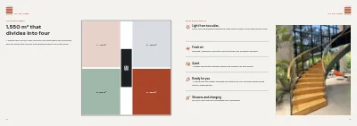 Pages 12–13 of Project brochure for a new office building – 24 pages