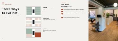 Pages 14–15 of Project brochure for a new office building – 24 pages