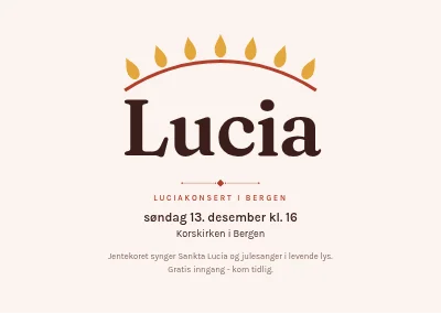 Lucia-konsert — lyskrone