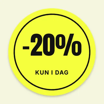 Minus 20 procent