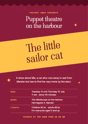 Puppet theatre on the harbour — children’s show