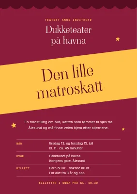 Dukketeater på havnen — barneforestilling