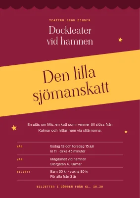 Dockteater på hamnen — barnföreställning