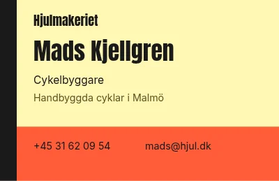 Visitkort – Cykelsmed