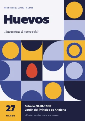 Búsqueda de huevos — póster Bauhaus
