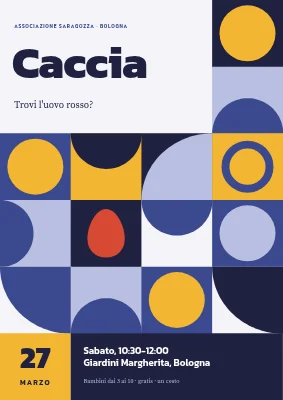 Caccia alle uova — poster Bauhaus