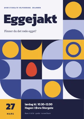 Eggjakt — Bauhaus-plakat