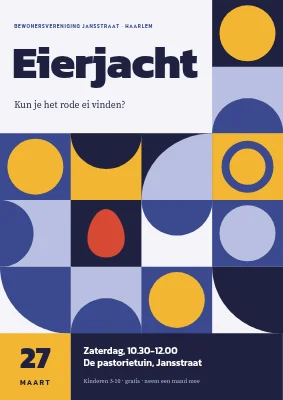 Eierenjacht — Bauhaus-poster