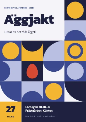 Äggjakt i Visby — Bauhaus-affisch