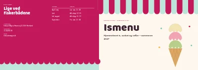 Omslag af Ismenu for ishus – 8 sider