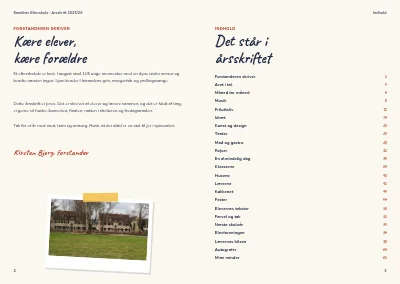 Side 2–3 af Årsskrift for efterskole – 64 sider