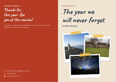 Copertina di Yearbook for a boarding school – 64 pages