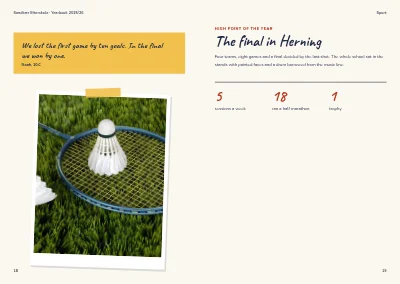 Pagine 18–19 di Yearbook for a boarding school – 64 pages