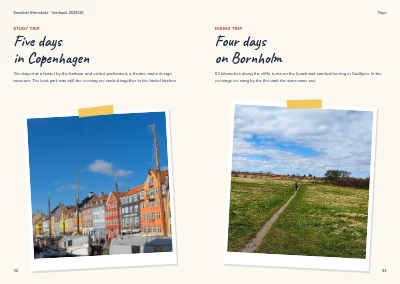 Pagine 32–33 di Yearbook for a boarding school – 64 pages