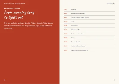 Pagine 34–35 di Yearbook for a boarding school – 64 pages