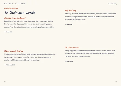 Pagine 50–51 di Yearbook for a boarding school – 64 pages