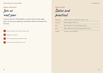 Pagine 54–55 di Yearbook for a boarding school – 64 pages
