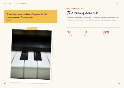 Pagine 10–11 di Yearbook for a boarding school – 64 pages