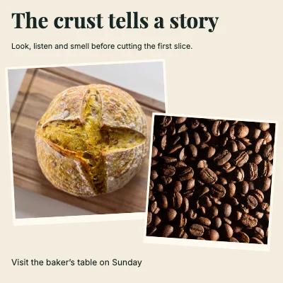 The crust tells a story · Photographic cover