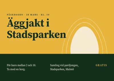 Äggjakt i Stadsparken — Malmö
