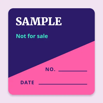 Diagonal sample label