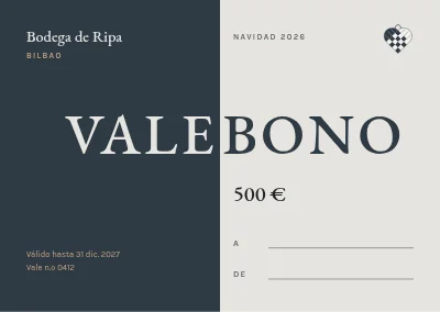 Tarjeta regalo de Navidad — vinoteca