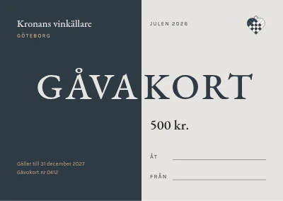 Julklappskort — vinbutik