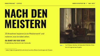 Kunstprojekt — Nach den Meistern