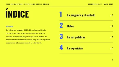 Página 2 de Proyecto artístico — Después de los maestros