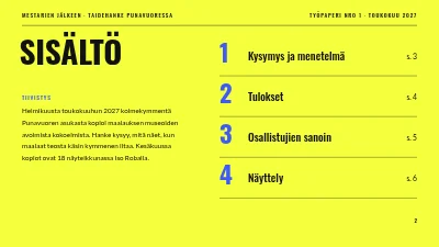 Sivu 2 – Taideprojekti — Mestareiden jälkeen