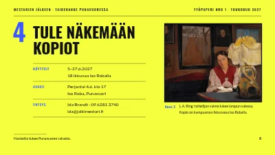 Sivu 6 – Taideprojekti — Mestareiden jälkeen