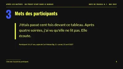 Page 5 de Projet artistique — D'après les maîtres
