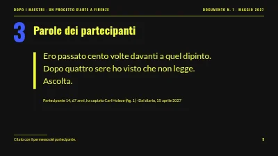 Pagina 5 di Progetto artistico — Dopo i maestri