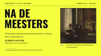 Pagina 1 van Kunstproject — Naar de meesters
