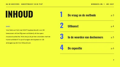 Pagina 2 van Kunstproject — Naar de meesters