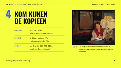 Pagina 6 van Kunstproject — Naar de meesters