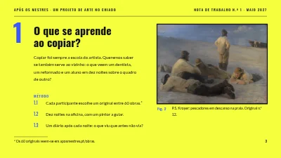 Página 3 de Projeto artístico — Depois dos mestres