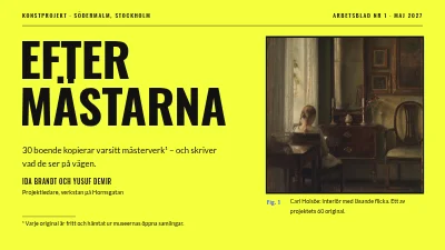 Konstprojekt — Efter mästarna