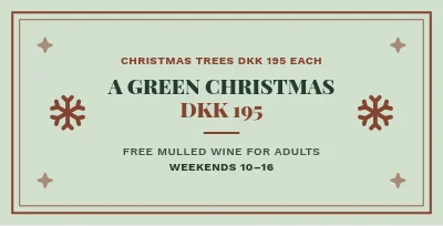 Christmas trees DKK 195 each – Celebration frame