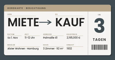Makler — Countdown zum Tag der offenen Tür