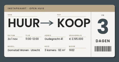 Makelaar — aftellen naar open huis