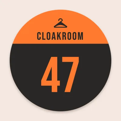 Cloakroom number