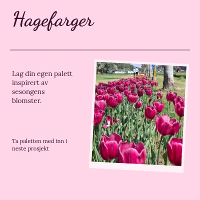 Hagefarger · håndskrevet dagbok