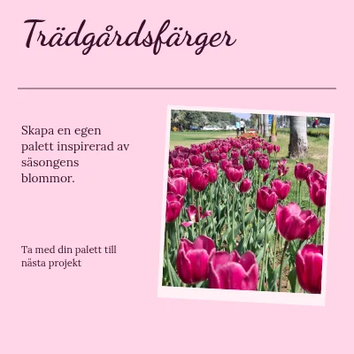 Trädgårdsfärger · handskriven dagbok