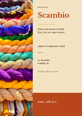 Giornata dello scambio — vestiti e sciarpe a Thisted