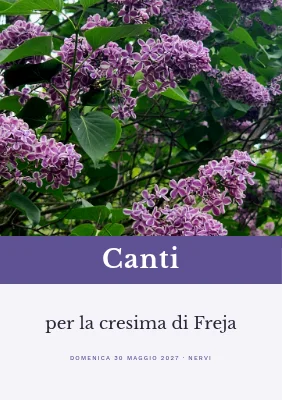 Libretto dei canti per la cresima — fascia lilla e viola