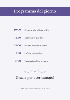 Pagina 3 di Libretto dei canti per la cresima — fascia lilla e viola
