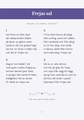 Sida 2 av Konfirmationssångbok — lila och violett band