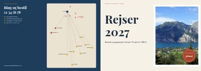 Omslag af Rejsekatalog for busrejser – 64 sider